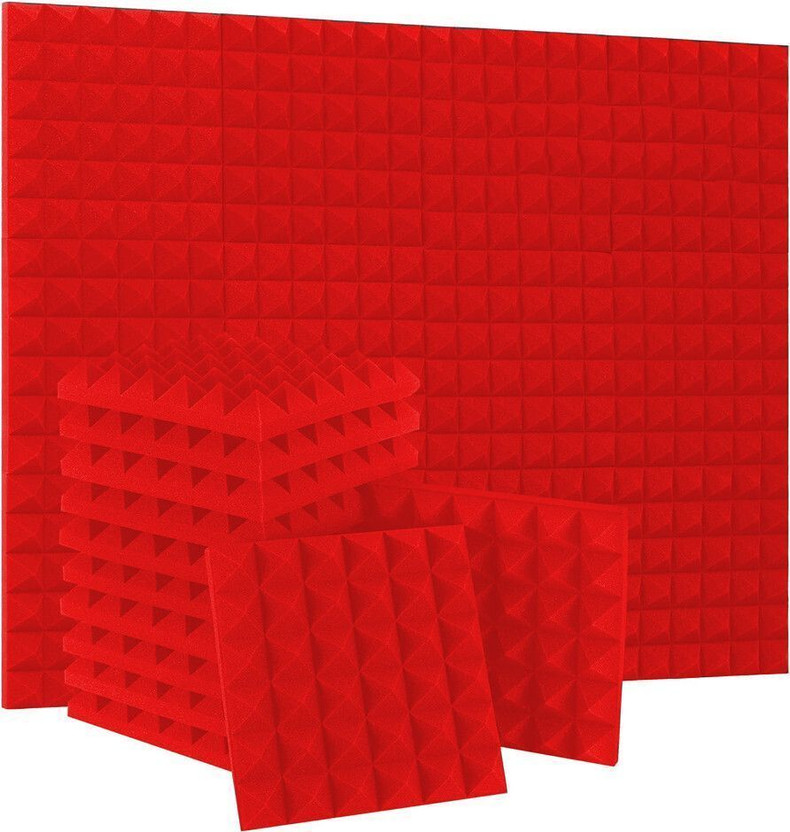 IMAGINEA Foam Pyramid Wall(18 Panels Red)