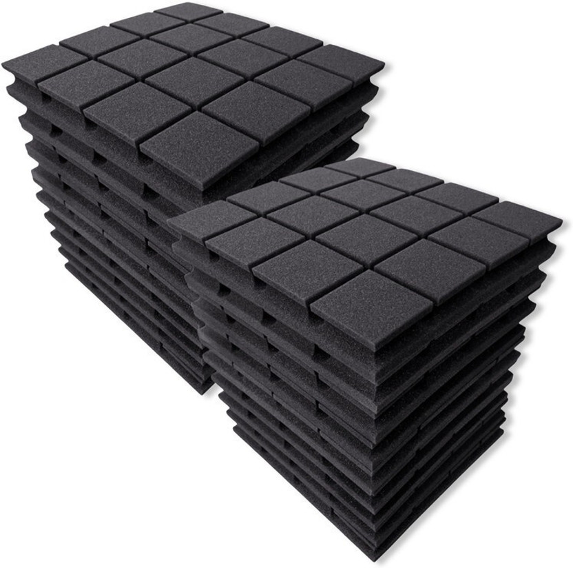 YGM Acoustic Foams Foam Pyramid Wall(18 Panels Black)