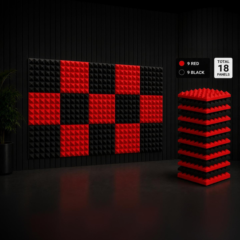 URBAN X Foam Pyramid Wall(18 Panels Multicolor)
