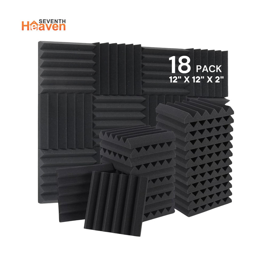 Seventh Seventh Heaven Foam Wedge Wall(18 Panels Black) - Flipkart Deal