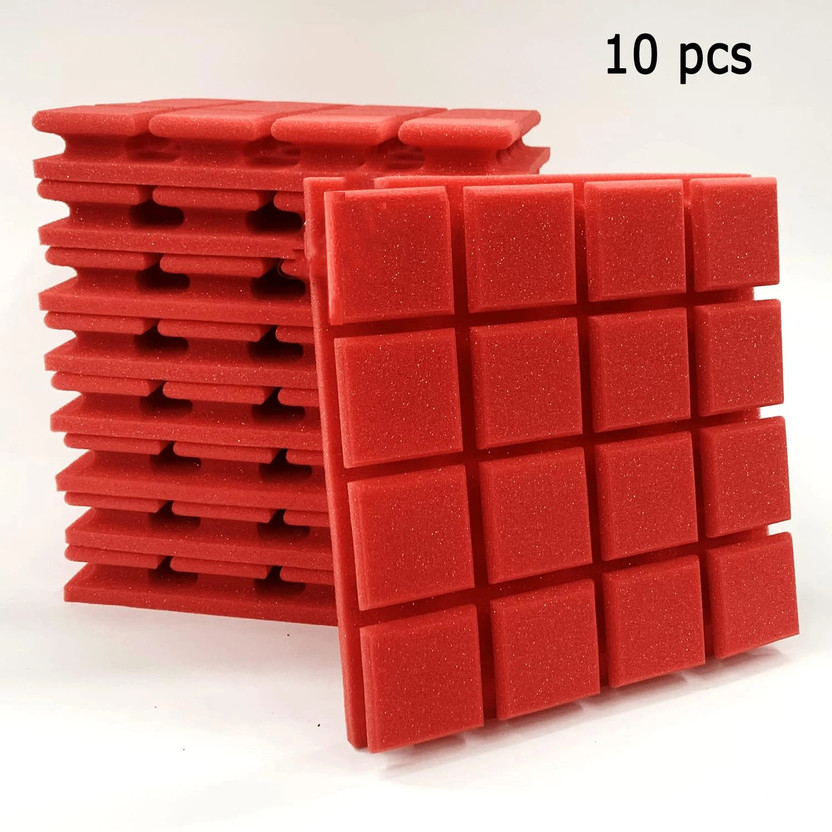 Urban Infotech Foam Pyramid Wall(10 Panels Red)