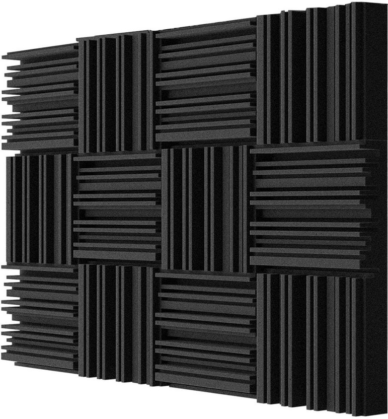 Mocking Bird Foam Eggcrate Wall(12 Panels Black)