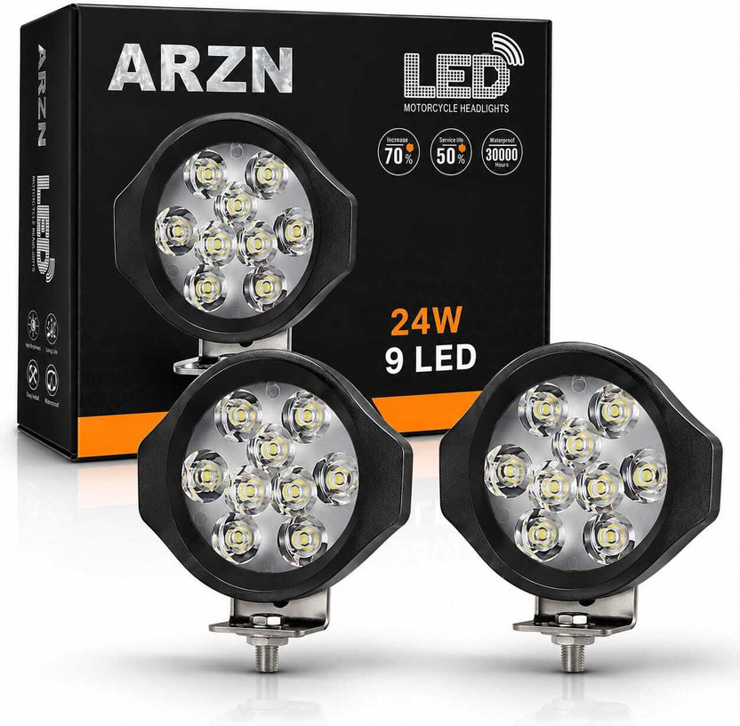ARZN LED Fog Lamp Unit for Universal For Car Bike, Truck, Motorcycle