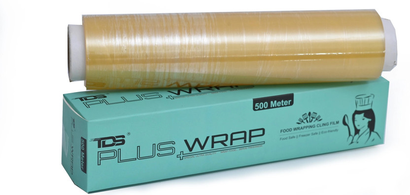 TDS PLUS WRAP 500 Meter Biodegradable Food Wrapping Cling Film (Pack 1) Shrinkwrap(500 m)