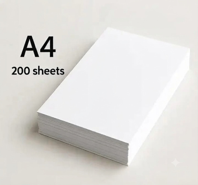 Dee wrapping paper A4 No A4 75 gsm A4 paper(Set of 1, White)