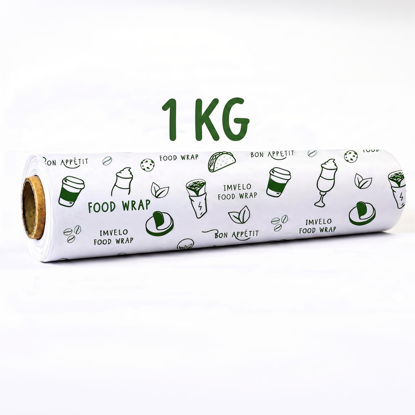 IMVELO Food Wrapping Butter Paper - Non-Stick, Reheatable, Food-Safe 1 Kg Paper Roll Paper Foil(120 m)