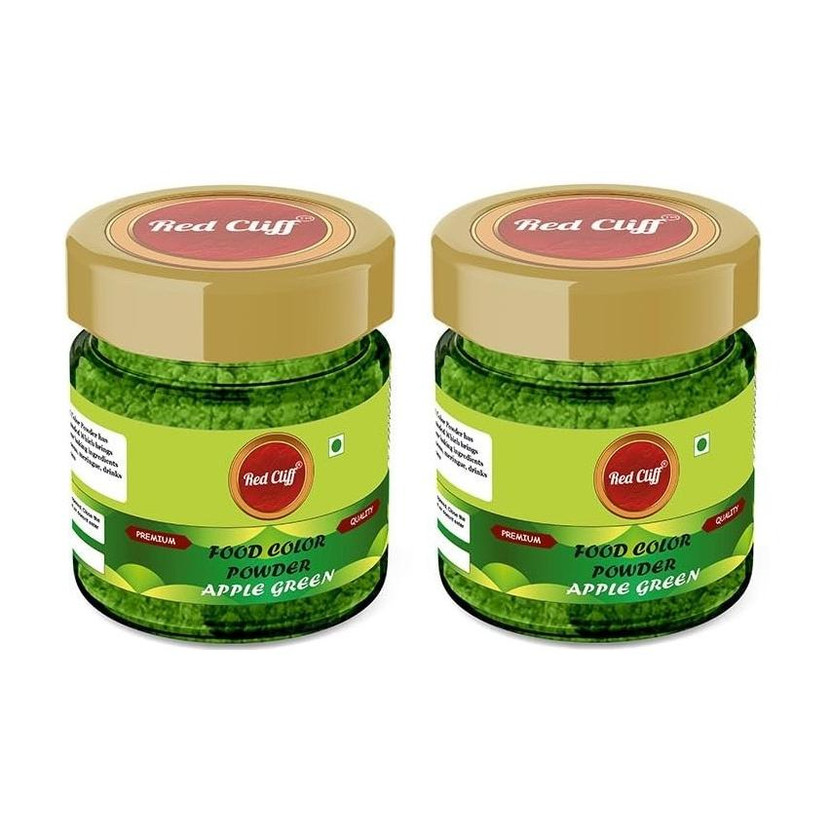 RED CLIFF Edible Apple Green Food Colour Powder | Vibrant Natural Colour Green(40 g)