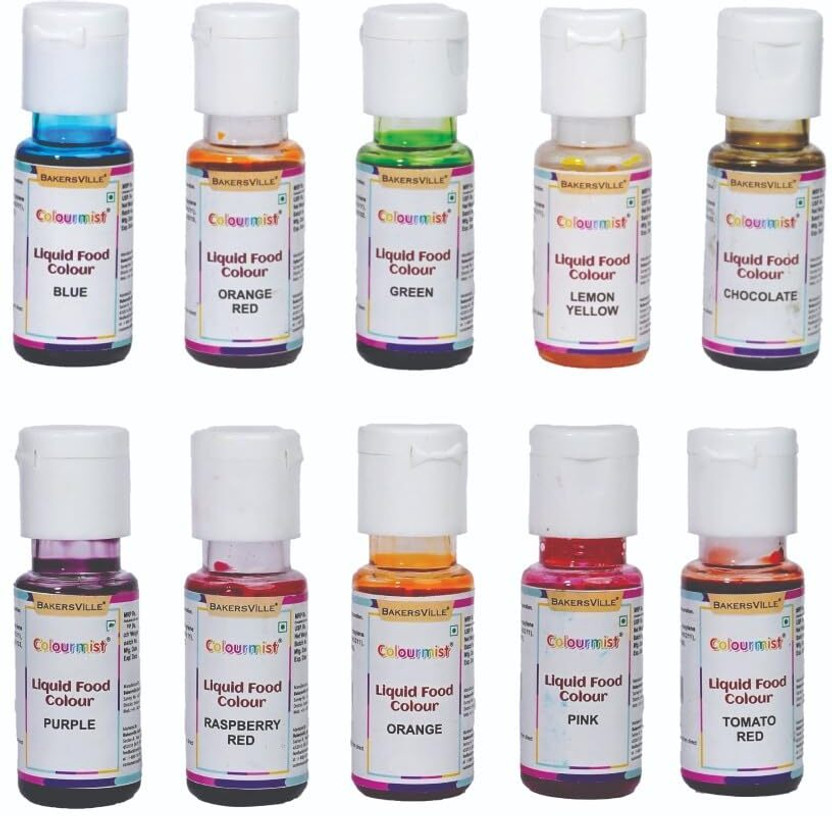 Colourmist Liquid Food Colour (Assorted) Multicolor(200 g)