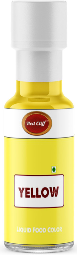 RED CLIFF Liquid Food Color | Yellow(40 ml)