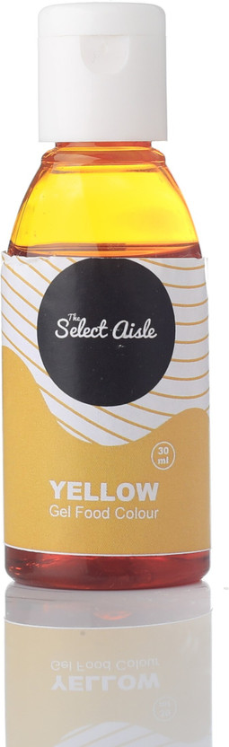 The Select Aisle Yellow food colour - 30 ml [Food colour| Colouring agent| Christmas Baking] Yellow(30 g)