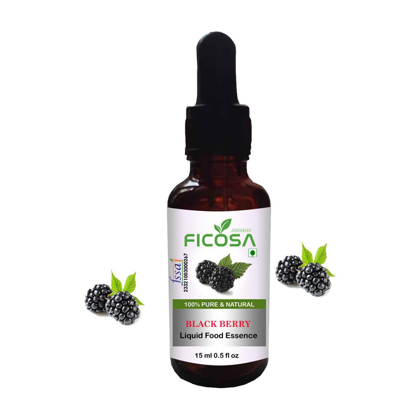 Ficosa BlackBerry Flavour Blackberry Liquid Food Essence(15 ml)
