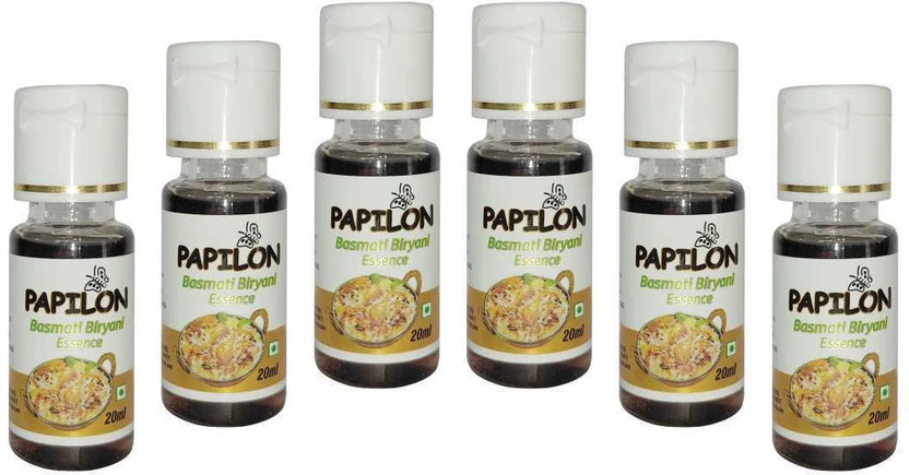 PAPILON Basmati Biryani Masala Essence (20 ml x 6Bottles) Biriyani Masala Liquid Food Essence(120 ml)