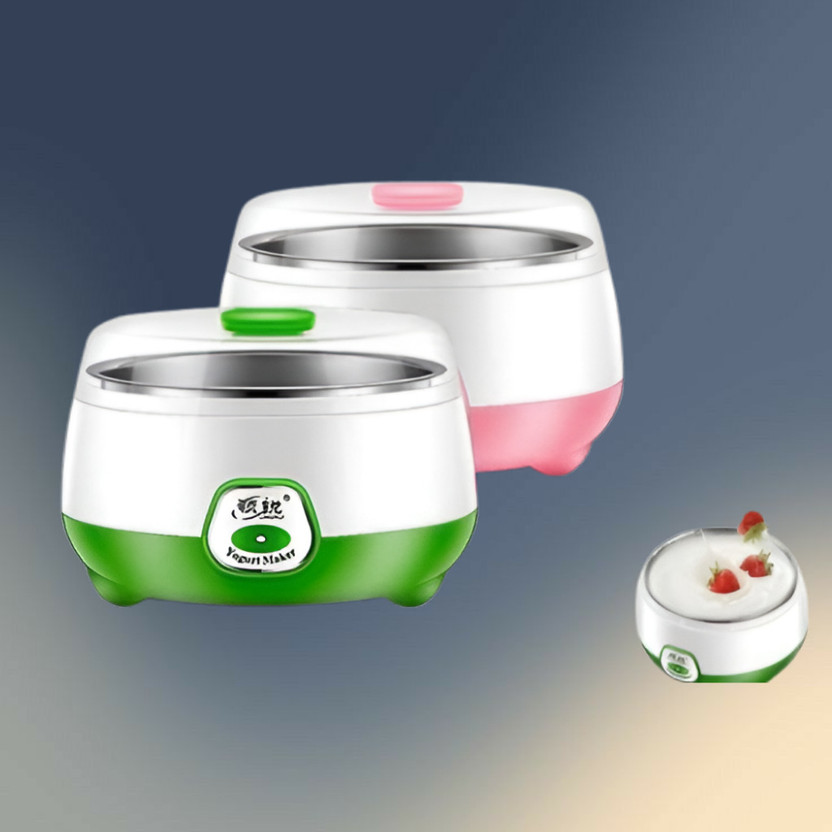 rdomi Stainless Steel Liner Yogurt Maker for Safe Food Preparation Yogurt Maker(Multicolor)