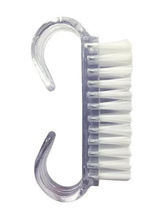 Akki Traders Handle Grip Brush Hand Finger Toe Nail Cleaning Brush Manicure Pedicure(White)