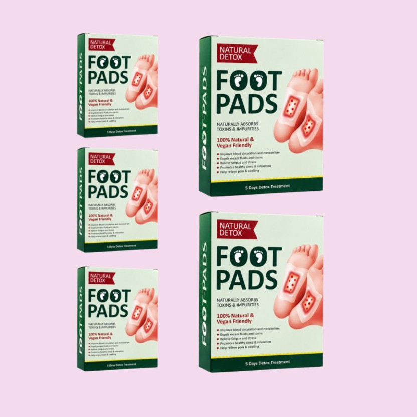 BuyBlitz Traditional Herbal Foot Cleansing Pads Value Pack of 5