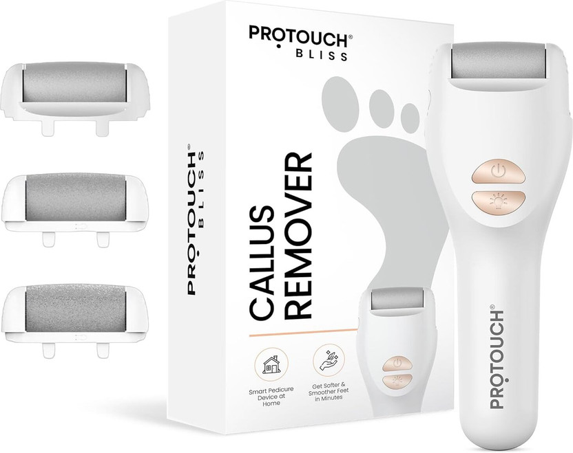 PROTOUCH Bliss Callus Remover | At Home Pedicure Device for Smooth Feet