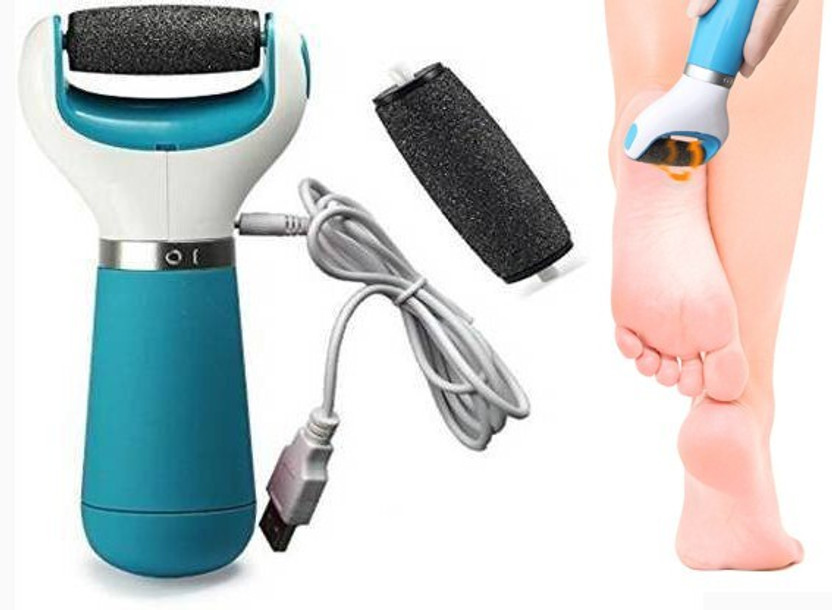 Ruchi Ruchi World Best-Cracked Heels Pedicure Brush Feet Spa KIt Machine Set Roller Electronic||Dead skin Remover of Feet Massager||This callus remover doesn't has harmful blade and roller surface to hurt your skin||Portable and cordless to use at home and outdoor after fully charging for men||high heels - Flipkart Deal