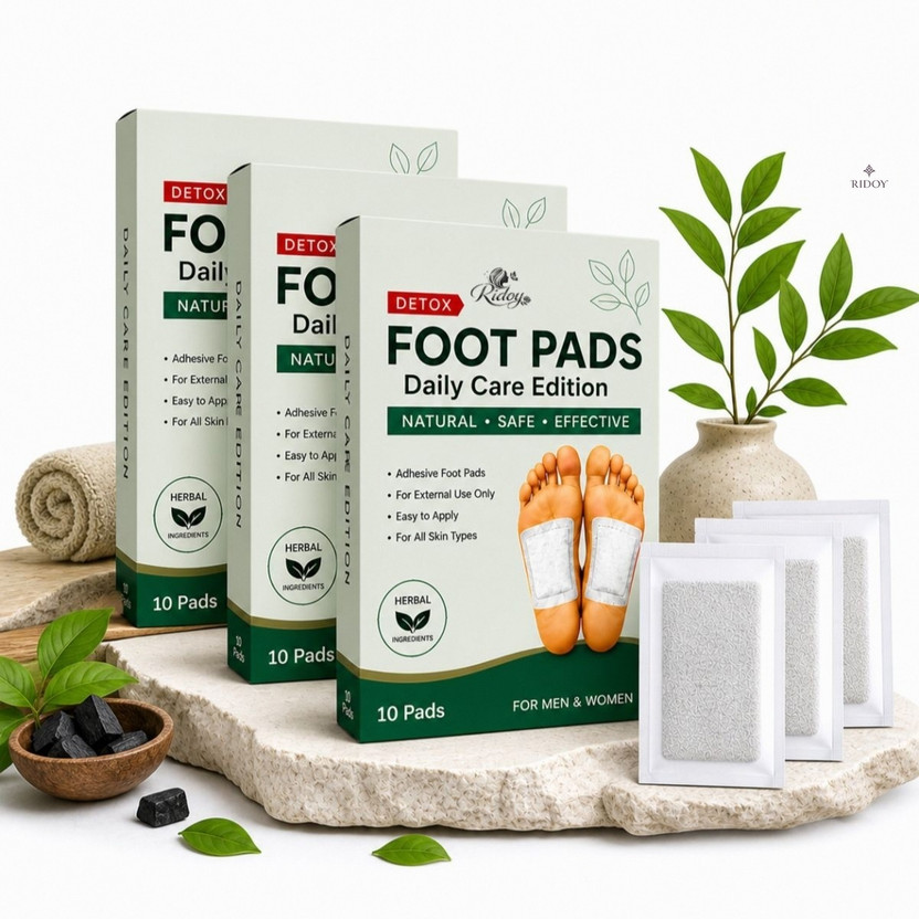 RIDOY Ginger Detox Foot Pads | Advanced Foot Care - Detox For Supporting Daily Foot