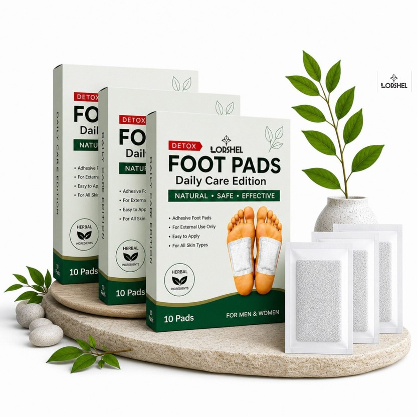 LORSHEL LORSHEL Ginger Detox Foot Pads | Advanced Foot Care - Helps Maintain Relaxed & Fresh - Flipkart Deal