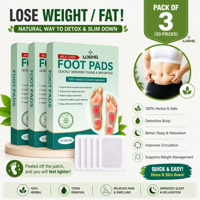 LORSHEL Detox Foot Pads | Detox & Comfort Support Formula for Daily Wellness - Comfort