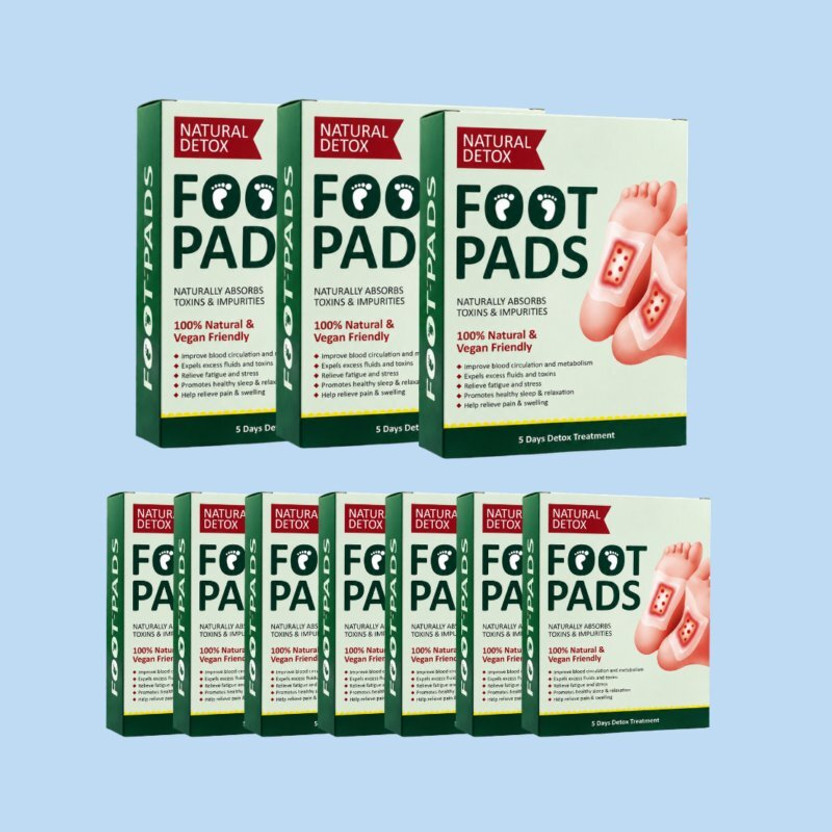 LUXORIO Herbal Foot Care Detox Wellness Kit Pack of 10 with Scrubber