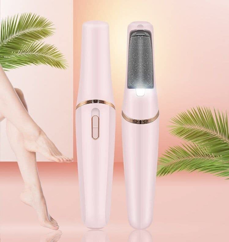 Obvie Electric Callus Remover 2 Roller Heads & Moisturising Gel Socks for Women & Men