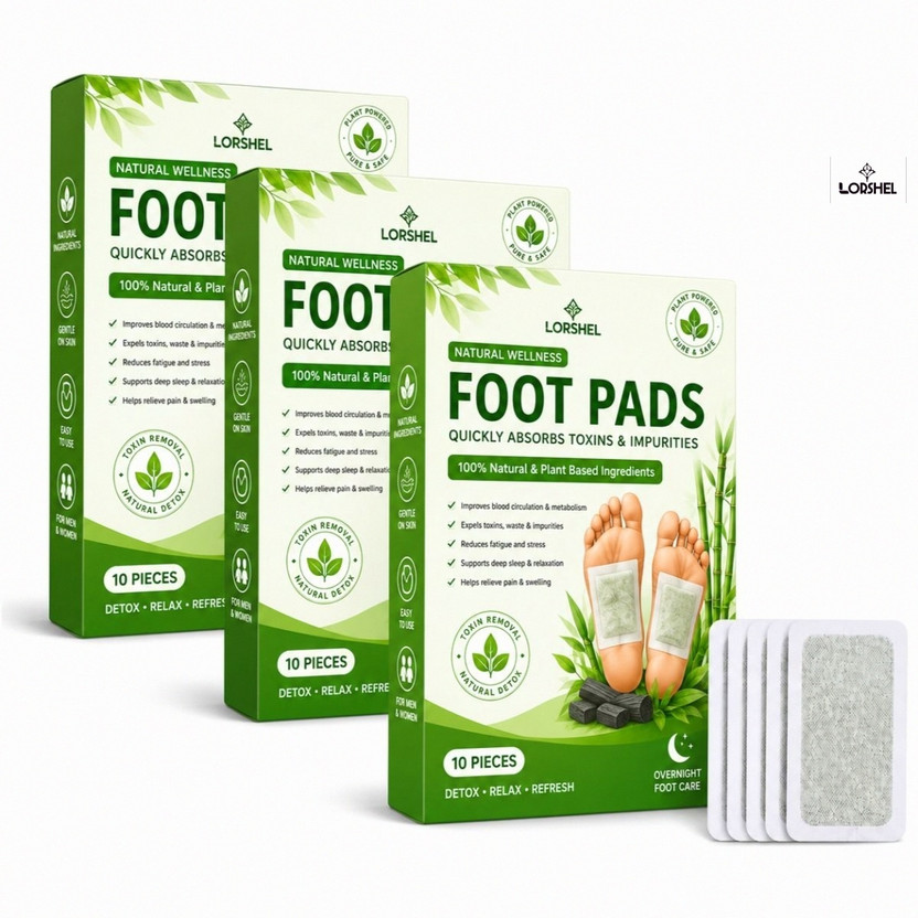LORSHEL Ginger Foot Pads | Advanced Foot Care - Office For Supporting Daily Foot Detox