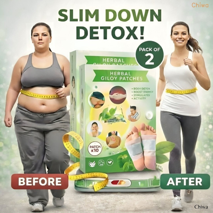 CHIWA Giloy Foot Patches | Have Gentle Overnight Detox Therapy Kit