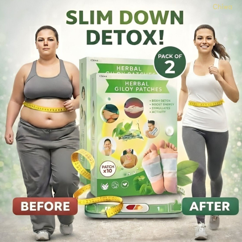 CHIWA Herbal Giloy Patches | Have Gentle Overnight Detox Therapy Kit