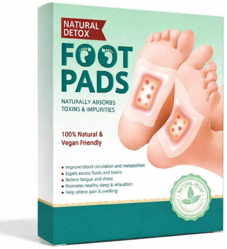 Vidhi 10 pcs Detox Foot Patches,Toxin Remover Foot Liver Cleanse Pads for Weight loss