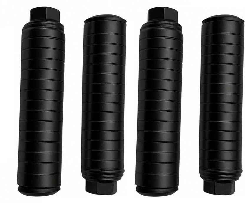 Gymisa Cycle Foot Rest Stunt Axle Bicycle Rear Foot Pegs Foot Rest(Black)
