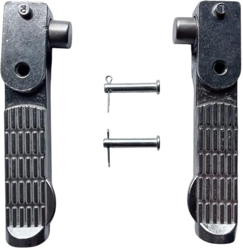 Genratic Electric Scooter Footrest Left Right Both Side Foot Rest(Silver)