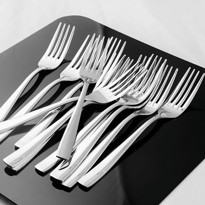 DINEZAAR Dining Fork Set | Mirror Finish Rust Resistant Table Forks Stainless Steel Fruit Fork, Salad Fork, Dinner Fork Set(Pack of 12)