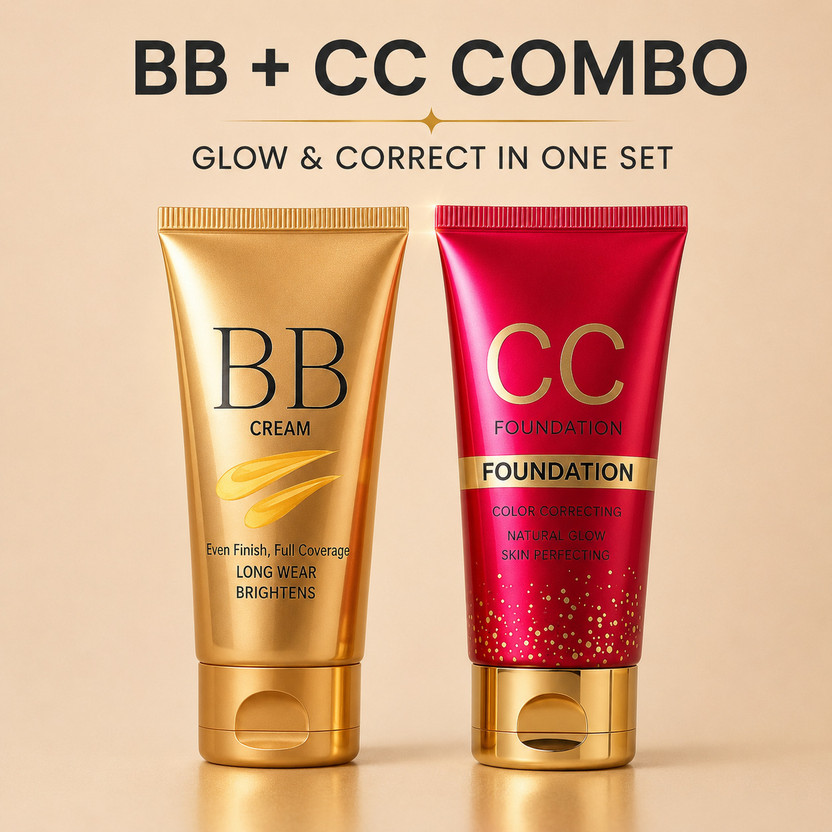 DIVA4EVR BB + CC Cream Combo Pack Foundation(Gold & Red, 150 ml)