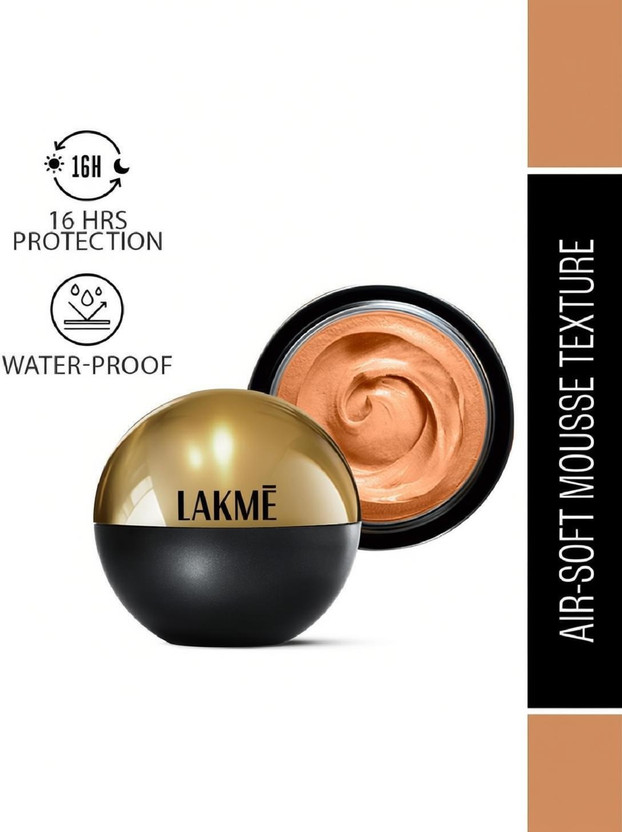 Lakmé Skin Natural Mousse SPF8 Foundation(Golden Sand, 25 g)