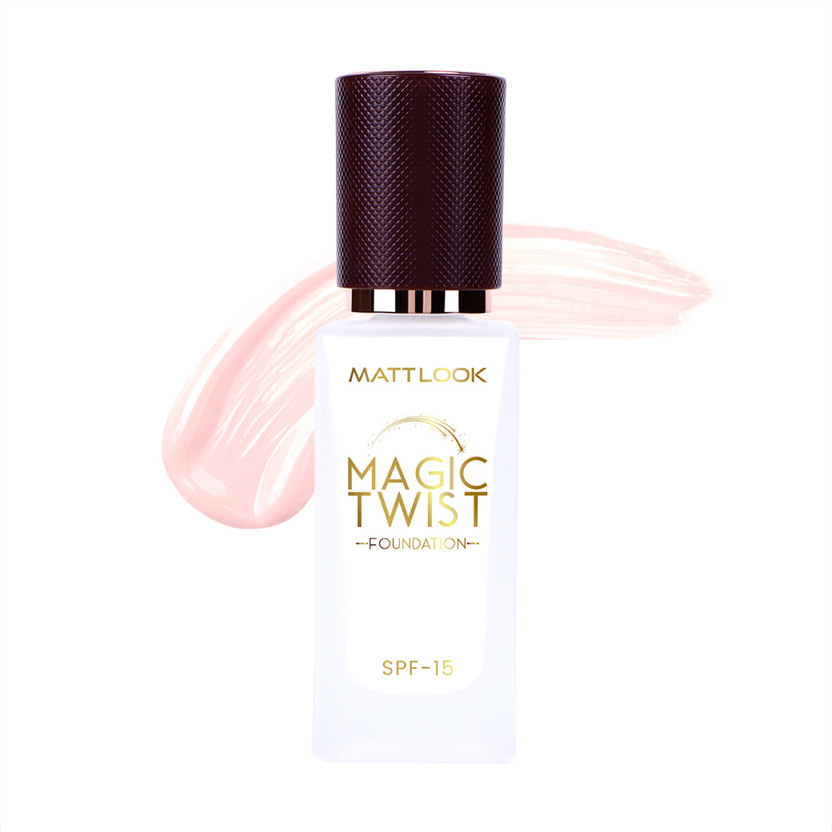 MATTLOOK MATTLOOK Magic Twist Foundation Infused With Hyaluronic Acid, Vitamin C & SPF 15 Foundation(White, 30 g) - Flipkart Deal