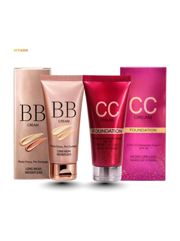 K.Y.L.Plus BB and CC Foundation Cream combo for Girl and Women (Pack of 2( Foundation(Beage, 60 g)