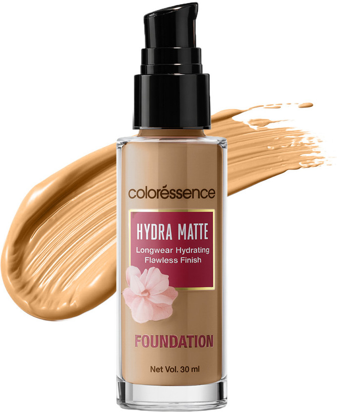 COLORESSENCE Liquid Foundation for Matte Even Skintone|Waterproof & Lightweight|Blendable L3 Foundation(Dark Beige, 30 ml)