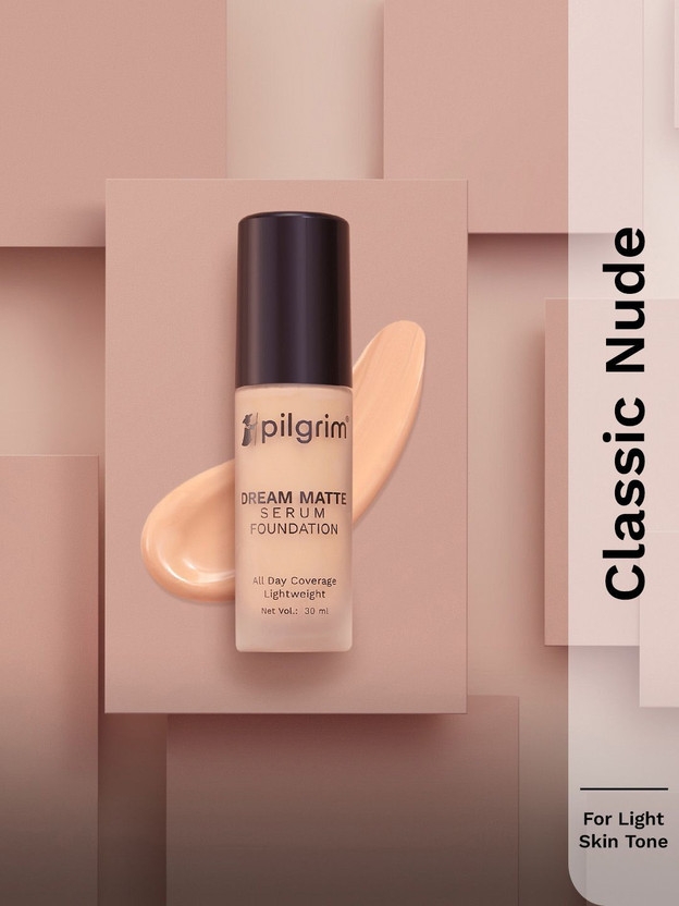 Pilgrim Dream Matte Serum Foundation(Classic Nude 123, 30 ml)