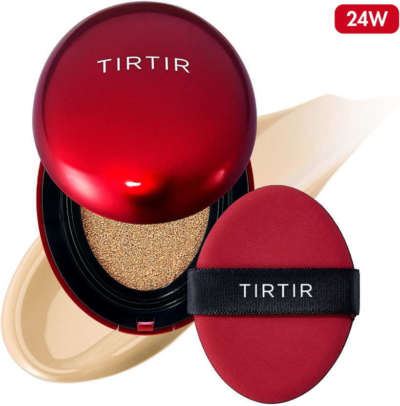 Tirtir Tirtir Mask Fit Red Cushion Foundation, Full coverage, #24W SOFT BEIGE Foundation(#24W SOFT BEIGE, 18 g) - Flipkart Deal