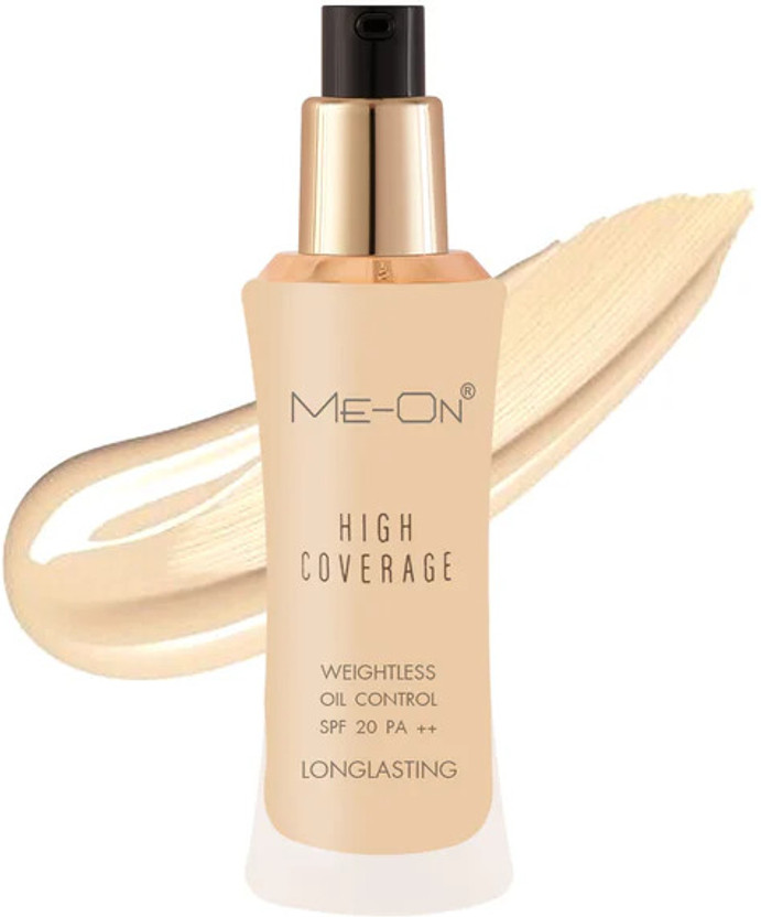 Me-On High Coverage  Foundation(23 Skin Beige, 30 ml)