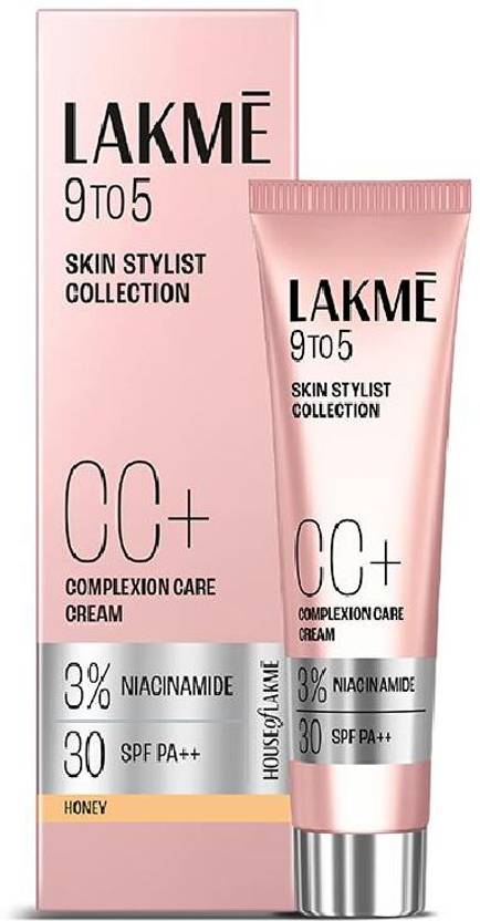 Lakmé 9 to 5 CC Cream Honey with 3% Niacinamide Complex SPF 30 PA++ Foundation Honey, 30 g