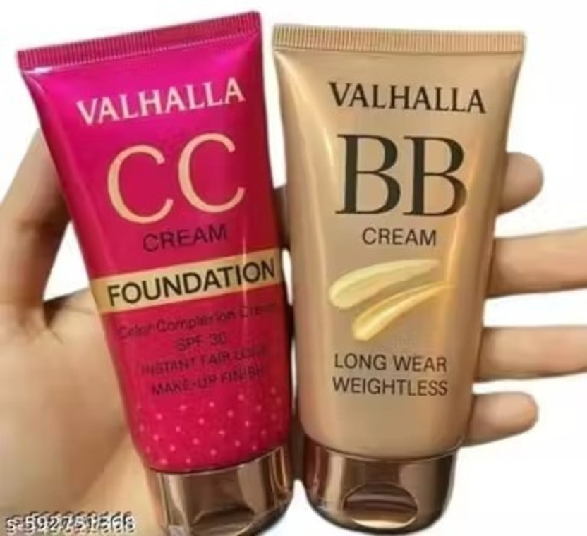 shevique BB + CC Cream Combo Pack | Skin Brightening & Long Lasting Wear Foundation(Natural Beige, 60 ml)