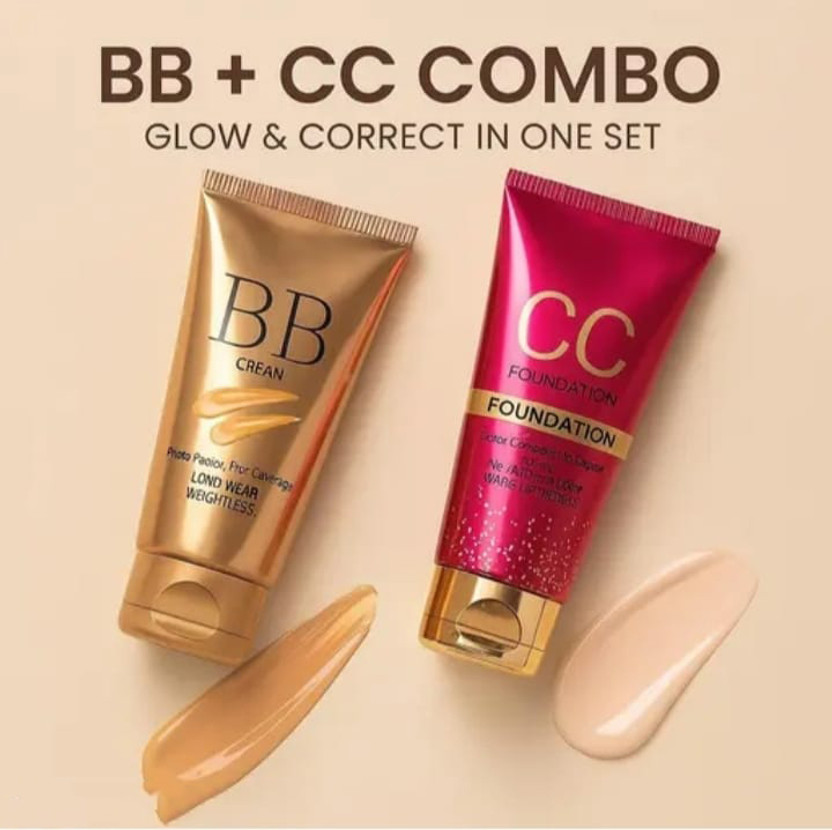 GLOW GLOW IT BB + CC Cream Combo – Pro Coverage & Radiance Duo Foundation(Beige, 60 ml) - Flipkart Deal