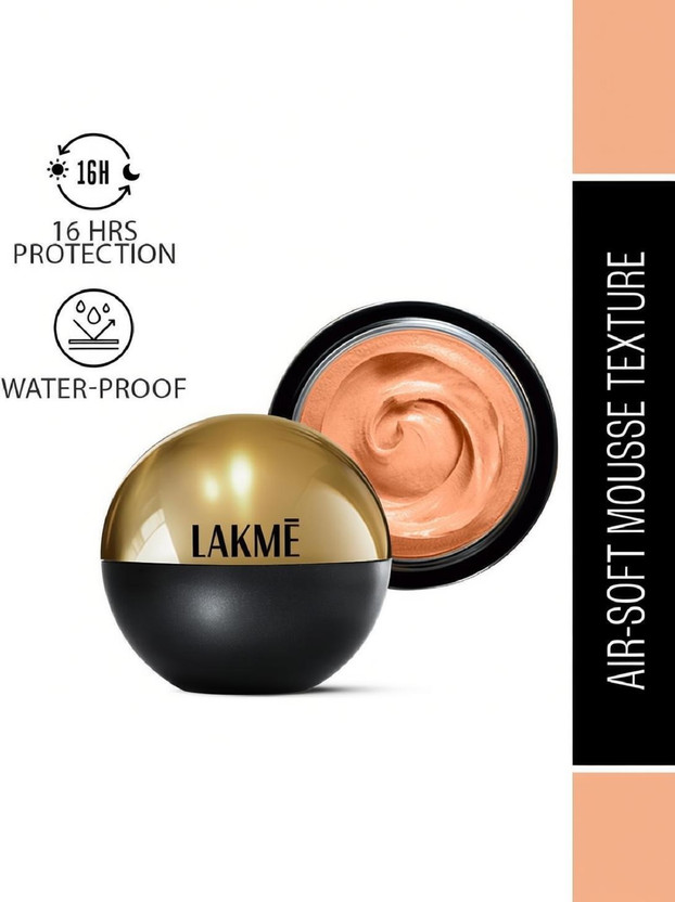 Lakmé Xtraordin-airy Mattereal Mousse  Foundation(Rose Crame, 25 g)