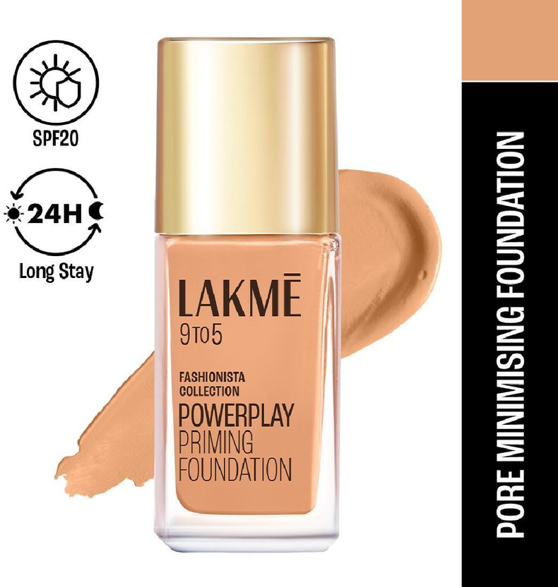 Lakmé 9to5 Powerplay Priming  Foundation(Warm Beige, 25 ml)