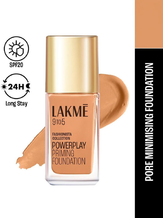 Lakmé 9to5 Powerplay Priming  Foundation(Cool Cinnamon, 25 ml)