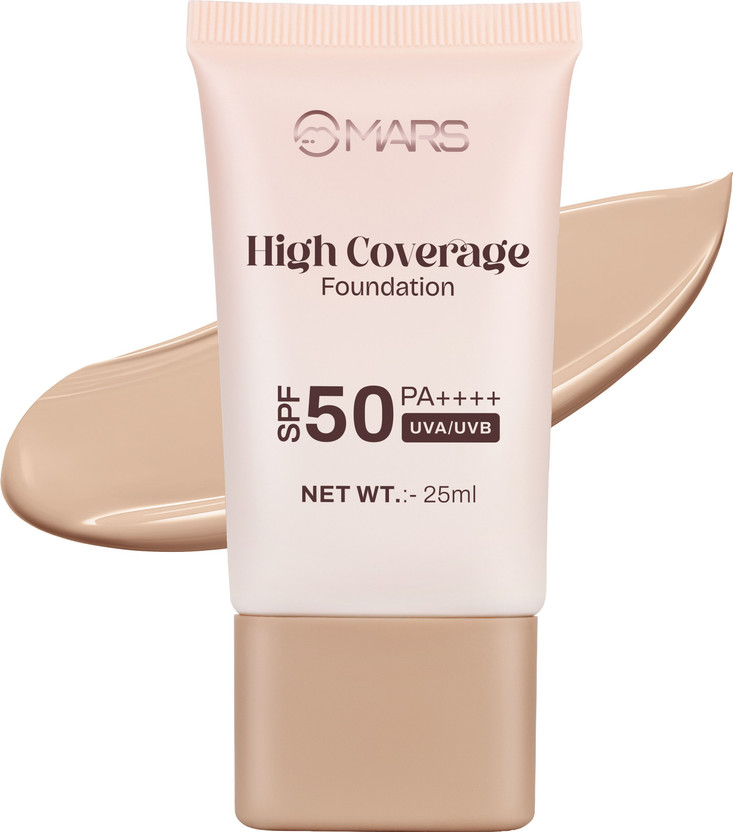 MARS SPF50 PA++++ High Coverage Foundation Tested by IN-VIVO with 5 Star Foundation(05-SANDSTONE, 25 ml)