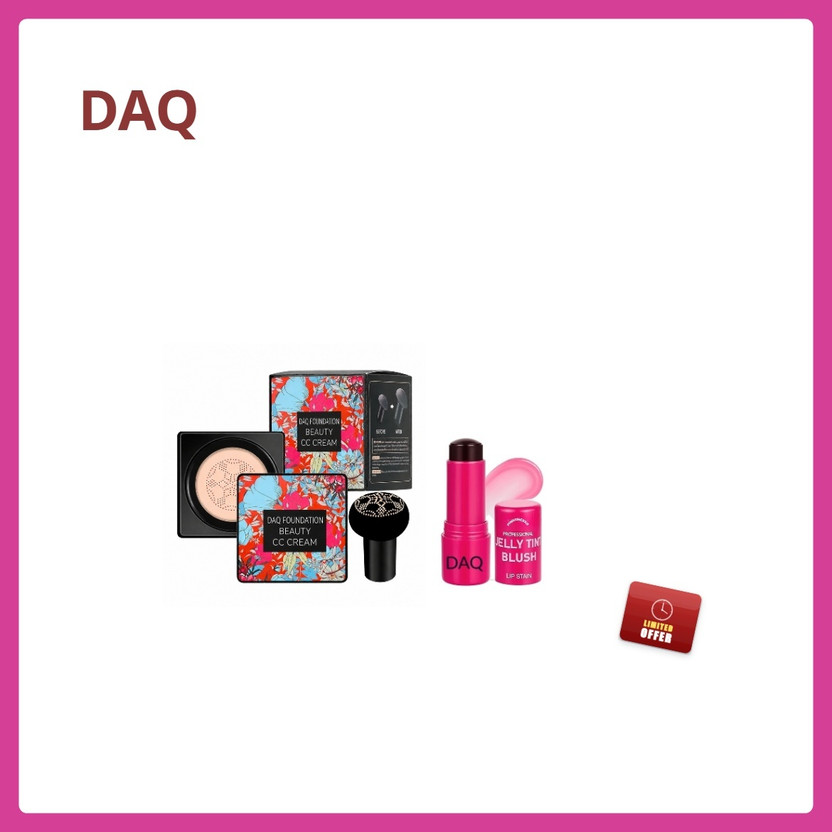 DAQ Beauty Makeup Foundation Cc Cream Bb Cream With Jelly Blusher19 Foundation(Beige, 20 g)