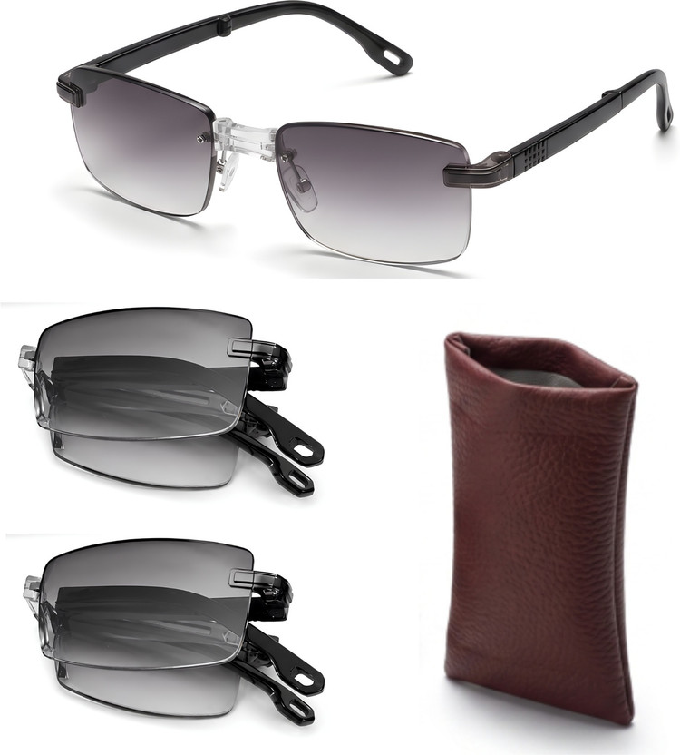 NUVIO Folding (+1.75) Rectangle Reading Glasses(120 mm)